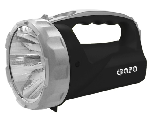 Фонарь аккумуляторный ФАZА AccuF6-L1W-bk (черный)