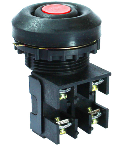 Выключатель кноп. ВК30-10-11110-54 красный 1з+1р