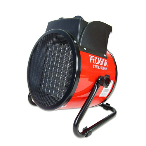 Тепловая электрическая пушка ТЭПК-5000К (керам.нагревательный элемент, круглая) Ресанта 