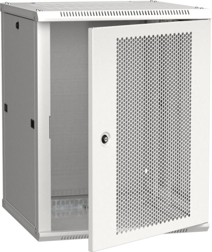 Шкаф LINEA W 18U 600x600 мм дверь перфорированная, RAL7035 ITK