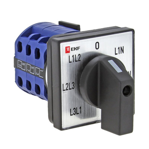 Переключатель кулачковый ПК-1-64 10А для вольтметра IP65 EKF