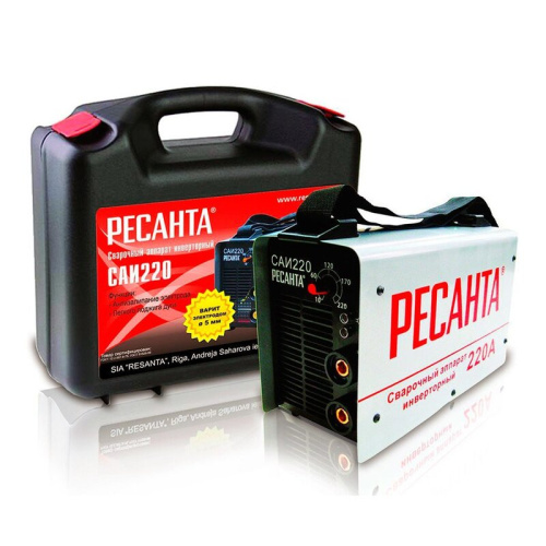 Сварочный аппарат инверторный САИ 220 в кейсе Ресанта