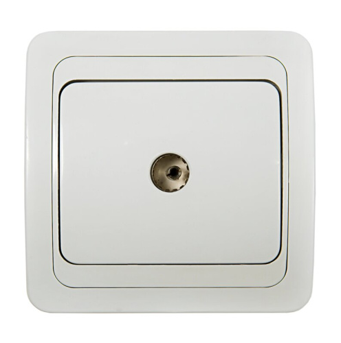 Розетка ТВ CLASSICO ASD белая 2027