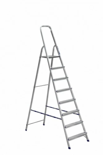 Лестница-стремянка алюминиевая матовая 8-и ступенчатая