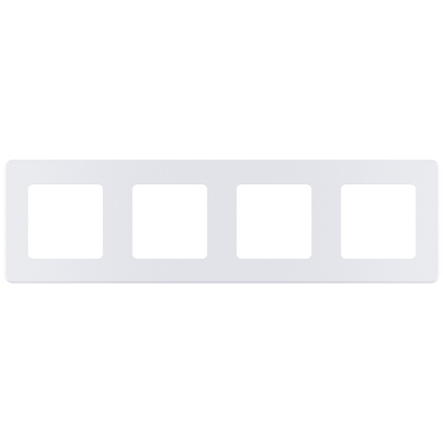 Рамка 4-местная жемчуг INSPIRIA