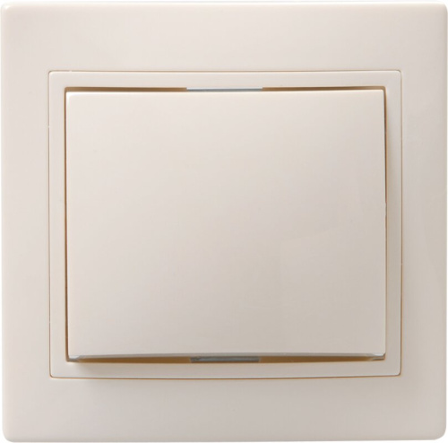 Выключатель 1-клавишный 10А ВС10-1-0-ККм кремовый KVARTA GENERICA