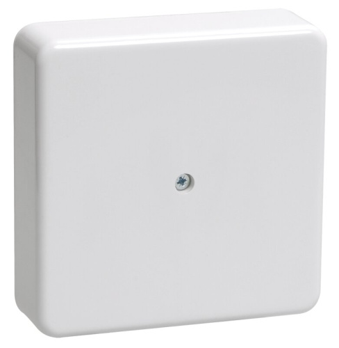 Коробка распаячная КМ41216-01 для открытой проводки безгалогенная (HF) 75х75х28 белая (6 клемм 6мм2)