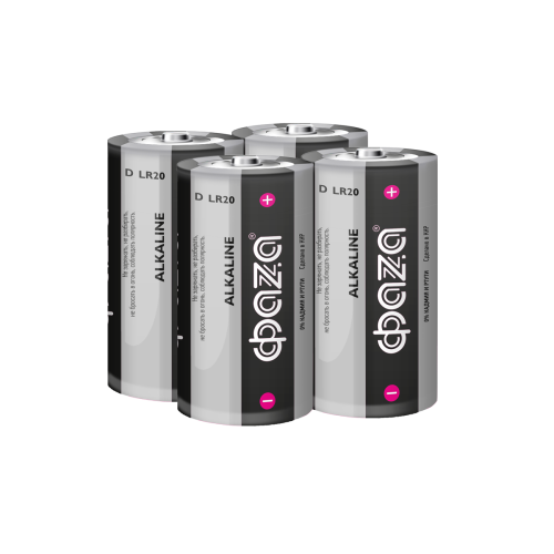 Щелочная батарейка D ФАZА LR20 Alkaline Pack-4