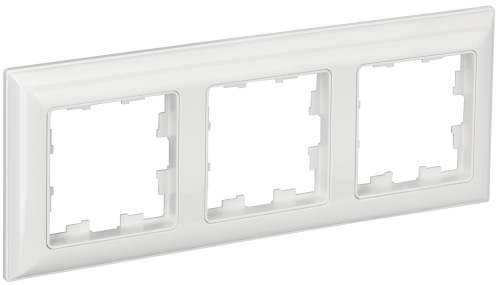 Рамка 3-местная РУ-3-Бр белый/белый BRITE IEK