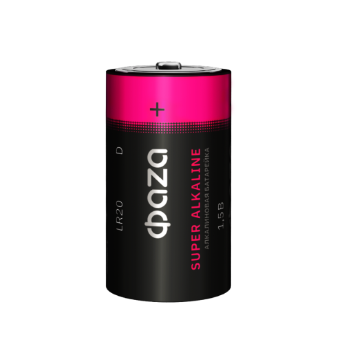 Щелочная батарейка D ФАZА LR20 Super Alkaline BL-2 2858535