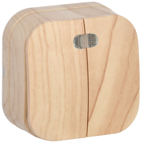 Выключатель 2-клавишный для открытой установки с индикацией 10А ВС20-2-1-ХС сосна GLORY IEK