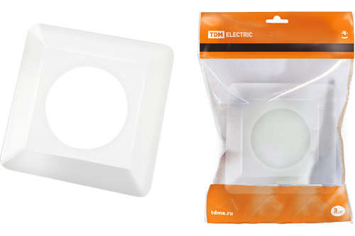 Одноместная защитная рамка для выключателей или розеток для защиты обоев 130х130 мм, прозрачная TDM