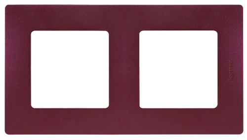 Рамка 2-местная сливовый ETIKA