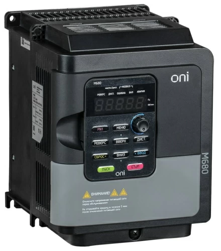 Преобразователь частоты M680 380В, 3Ф 3,7 -5,5 kW 9 -10,7А серии ONI