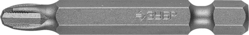 Биты ЗУБР "МАСТЕР" кованые, хромомолибденовая сталь, тип хвостовика E 1/4", PH1, 50мм