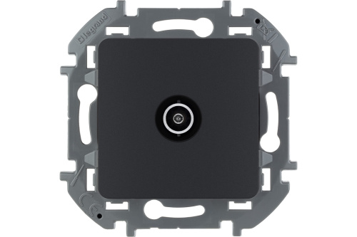 Розетка TV оконечная антрацит INSPIRIA