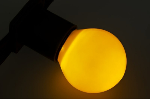 Лампа накаливания, диаметр 45мм, E27, 10Вт, желтая колба, 230В NEON-NIGHT