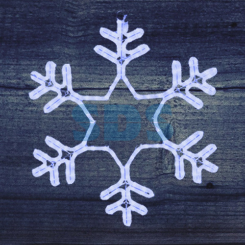 Светодиодная фигура из дюралайта Снежинка 55x55см СИНИЙ NEON-NIGHT