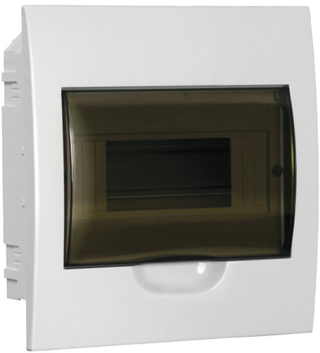 Корпус пластиковый ЩРВ-П-8 черная прозрачная дверь IP41 GENERICA