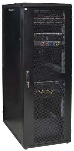 Шкаф серв. 19", 42U, 800х1000, перф.двери чер. (место 2) ITK