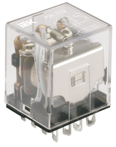 Реле РЭК77/4(LY4) с индикацией 10А 24В АC ИЭК