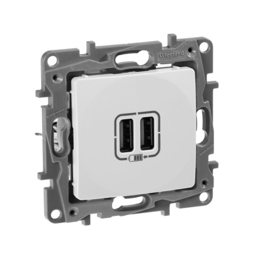 Розетка USB A+A 15Вт белый ETIKA