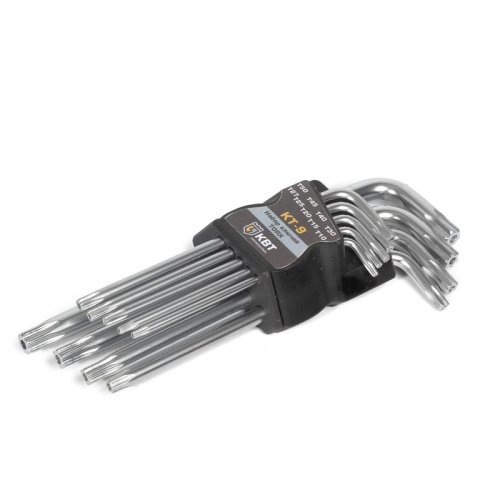 Набор ключей TORX КТ-9 (Т10-Т50) серия KBT-PROFESSIONAL (КВТ)