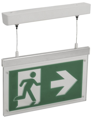 Светильник эвакуационный ССА3002 подвесной двусторонний сменный знак 3ч 3Вт IEK