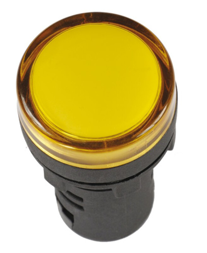 Лампа AD16DS(LED)матрица d=16мм желтый 24В AC/DC IEK