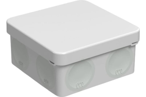 Коробка распред. двухкомп. о/п  безгал. (HF) атмосферостойкая 80х80х40 мм, IP66 (60 шт.)