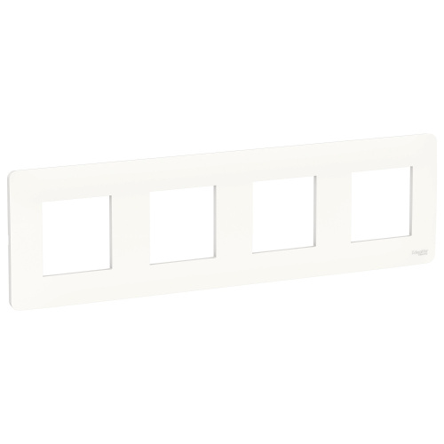 РАМКА 4-постовая, UNICA STUDIO Schneider белый