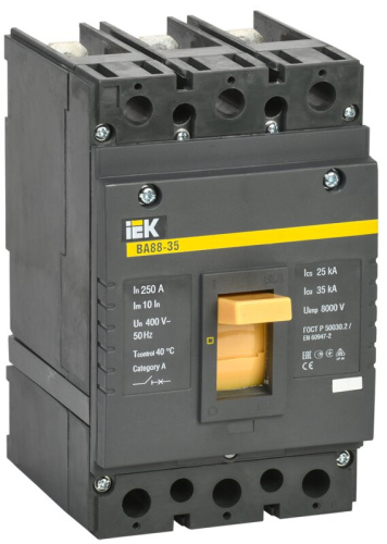 Выключатель автоматический ВА88-35 3Р 250А 35кА IEK