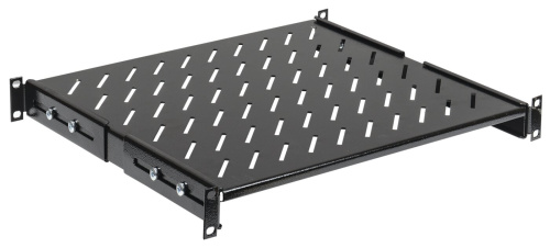 19" стационарная полка глубиной 800мм, черная ITK