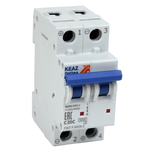 Автомат OptiDin BM63-2C2-DC-УХЛ3 