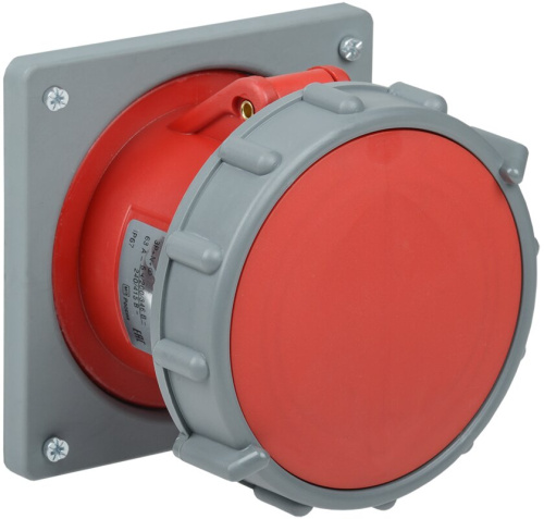 Розетка встраиваемая MAGNUM ССИ-435 63А-6ч/200-415В 3P+PE+N IP67 IEK