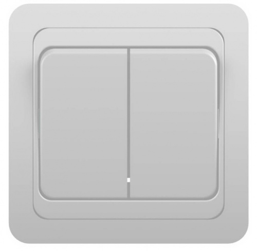 Выключатель 2кл с/у белый Powerman