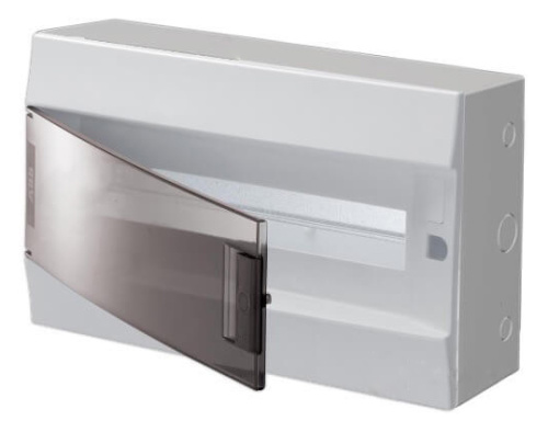 Бокс настенный 18м прозрачная дверь (с клемм) ABB Mistral41