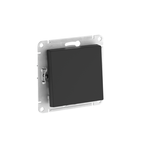 Выключатель 1-кл сх.1, 10АХ, механизм, быстрозажим.клем., КАРБОН