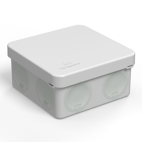 Коробка распределительная 60-0210 для п/м безгалогенная (HF) 80х80х40 (132шт/кор) Промрукав