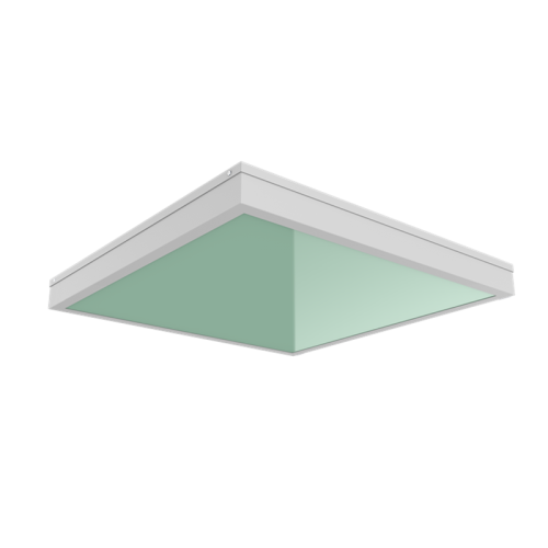 Светодиодный светильник "ВАРТОН" медицинский накладной 595*595*55мм с защитным силикатным стеклом