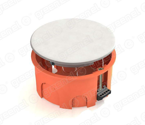 Коробка распаячная D80х40 IP20 для скрытого монтажа в полых стенах с пластиковыми зажимами