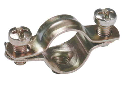 Скоба металл.двухкомпон. ИЭК d14-15мм