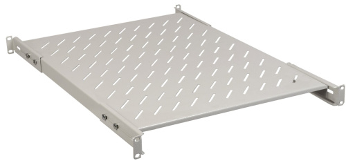 19" усиленная стационарная полка глубиной 800мм, серая ITK