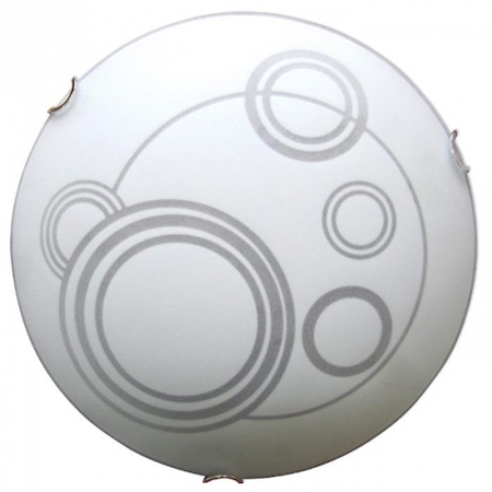 Светильник НПБ 01-2х60-139 М16 матовый белый /кл.хром. "Галактика" 300