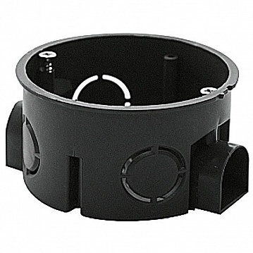 Коробка установочная приборная КМТ-010-044 со стыковочными узлами и саморезами для твердых стен (71x