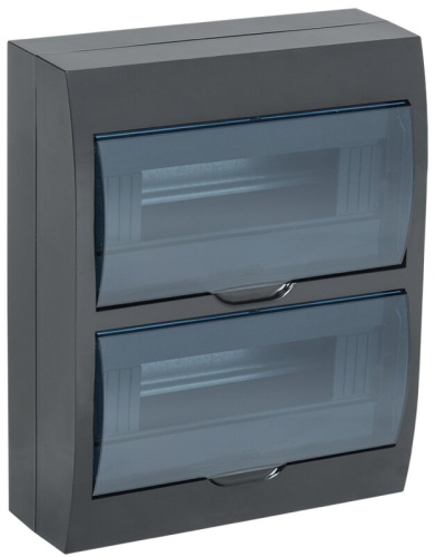 Корпус пластиковый ЩРН-П-24 IP41 черный KREPTA 3 IEK