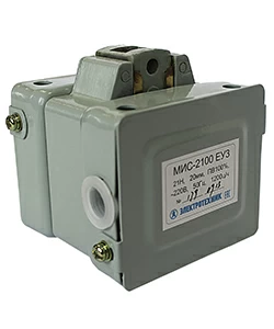 Электромагнит МИС-2100 ЕУ3, 380В, тянущее исполнение, ПВ 100%, IP20, с жесткими выводами