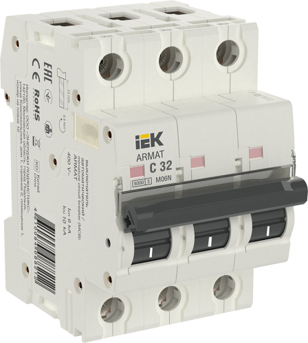 Автоматический выключатель M06N 3P C 32А ARMAT IEK