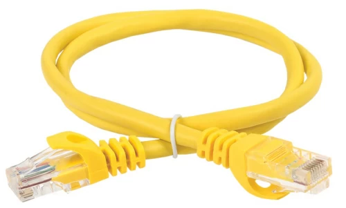 Коммутационный шнур (патч-корд), кат.5Е UTP, LSZH, 5м, желтый