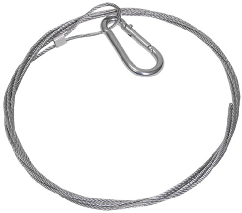 Трос стальной с карабином 7м IEK